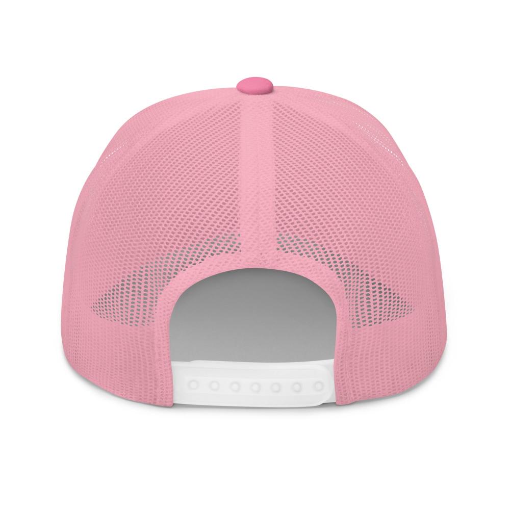Aquarius Zodiac Embroidered Curved Bill Trucker Hat - Pink Color - https://ascensionemporium.net